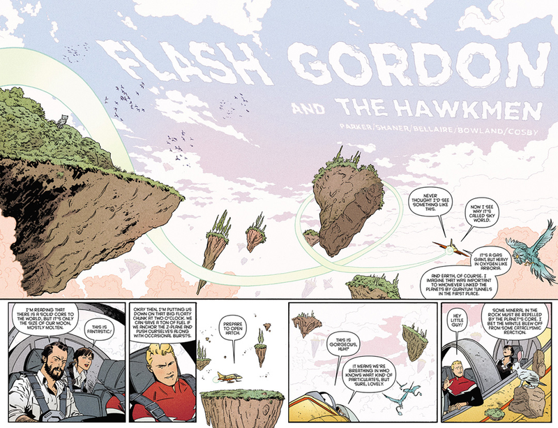 Final Flash Gordon #5 (Art by Shaner, Bellaire, and letterer Simon Bowland)